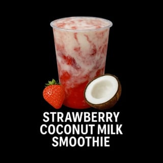 Strawberry Coconut Milk Smoothie