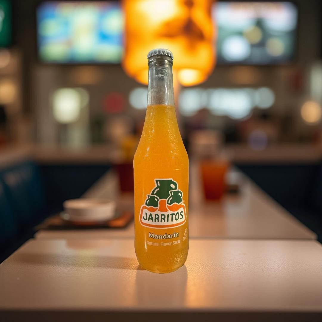 Jarritos Mandarin Soda.