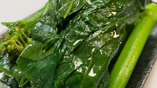 V1. Chinese Broccoli with Oyster Sauce.