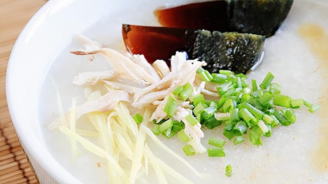 Preserved Egg & Pork Congee.