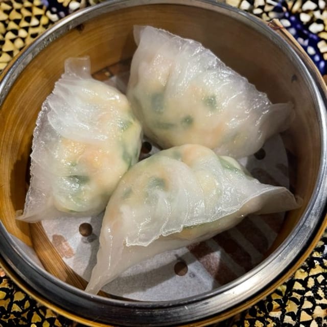 Steam Chives & Shrimp Dumplings (3).