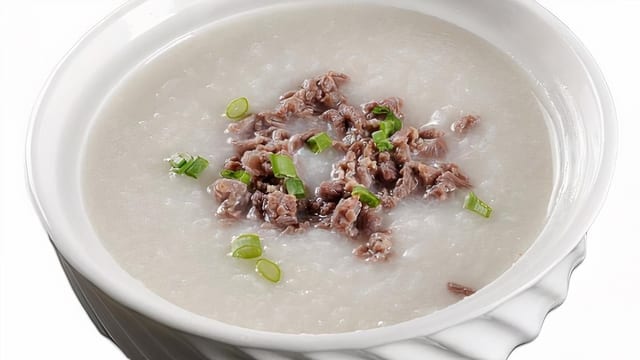Minced Beef Congee.