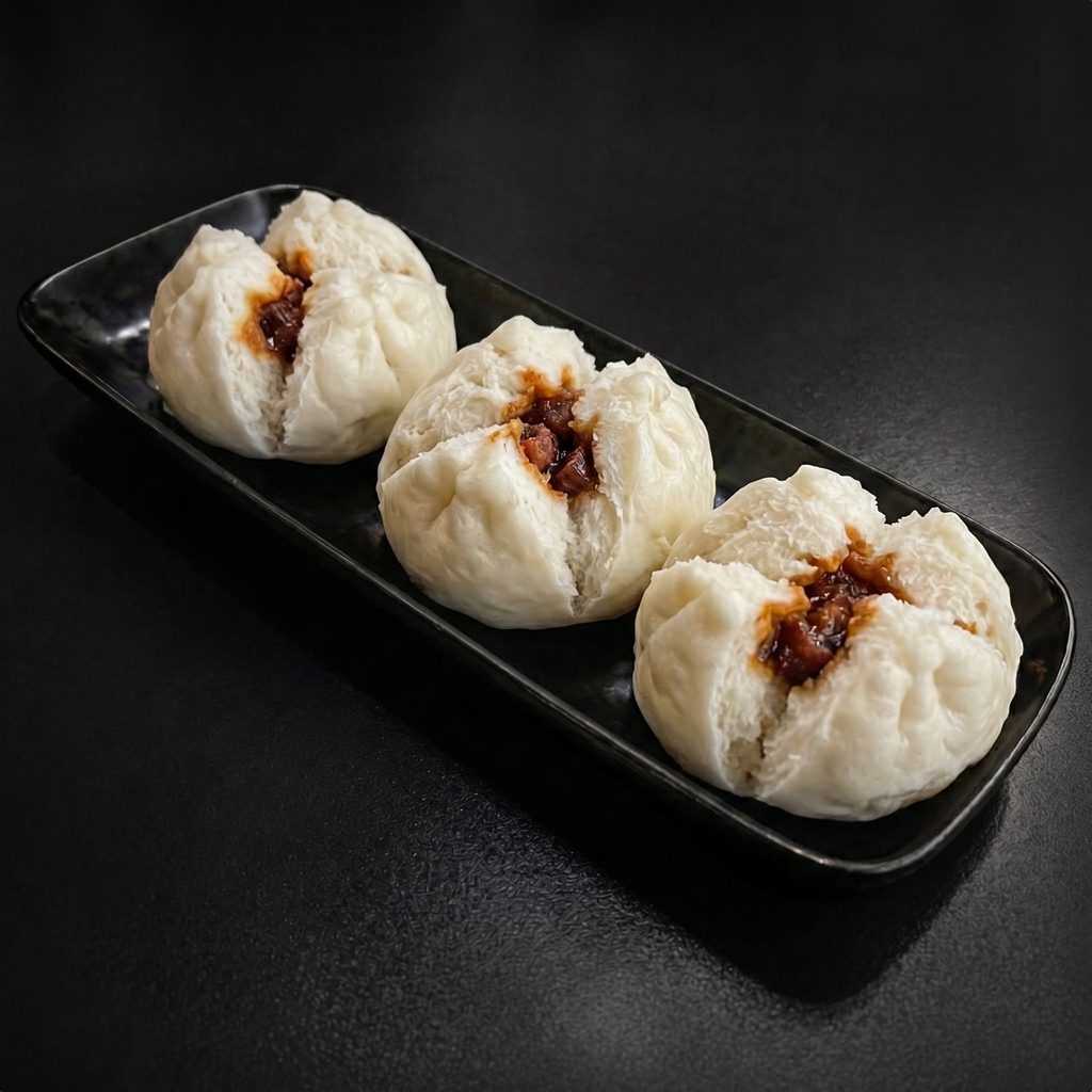 Steamed BBQ Roast Pork Bun (3).
