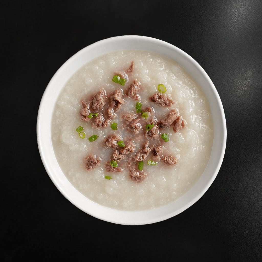 Minced Beef Congee.