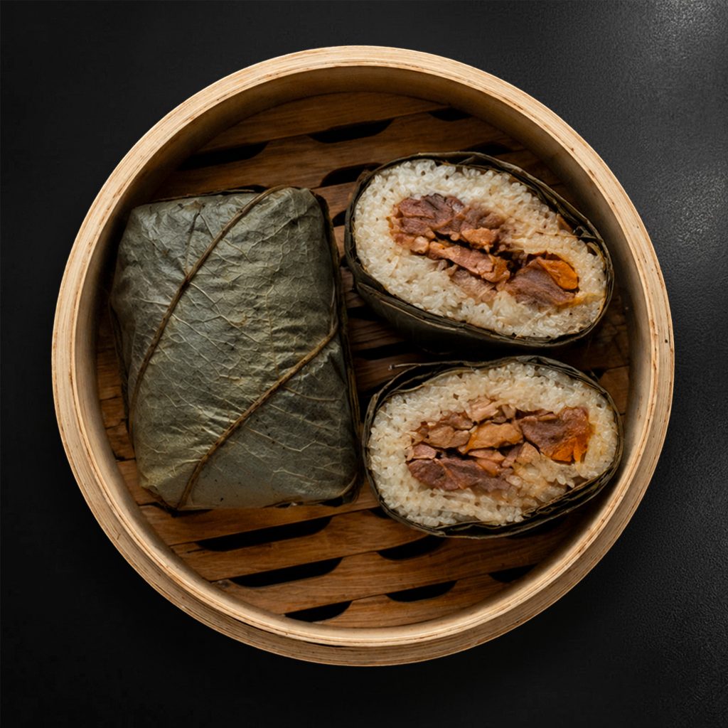 Steamed Sticky Rice with Lotus Leaf (2).