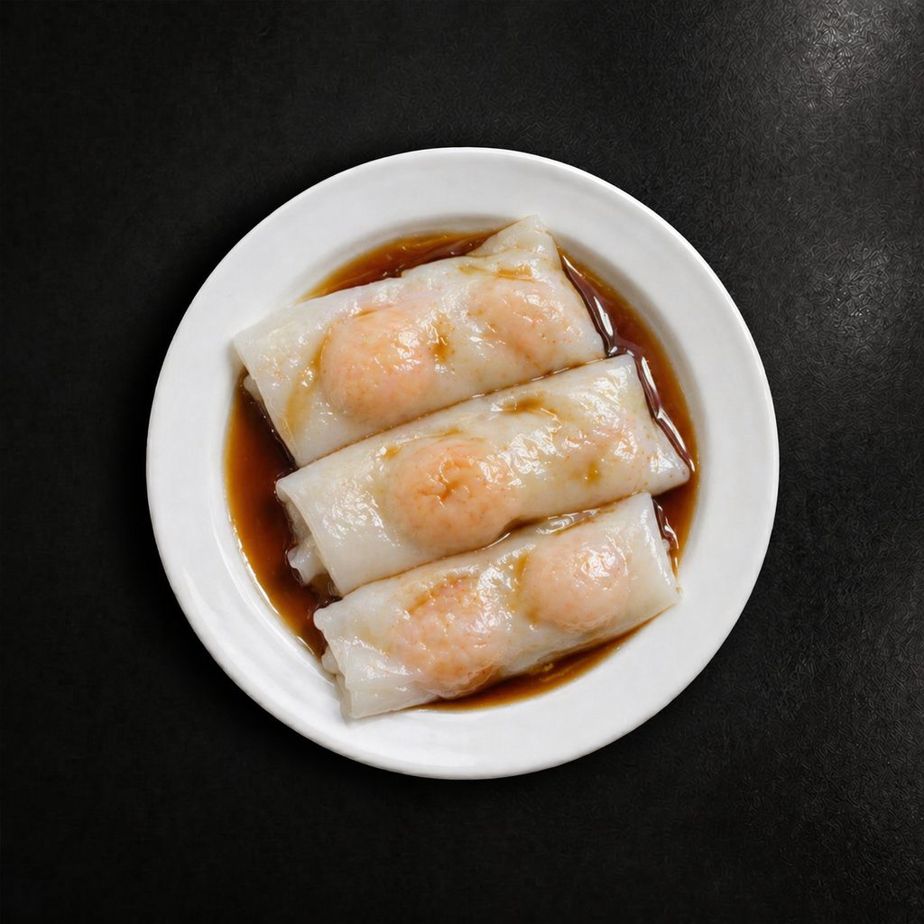 Steamed Flat Noodle with Shrimp (3).
